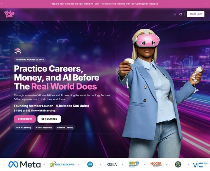 KreditVerse x PinkyDoll Landing Page